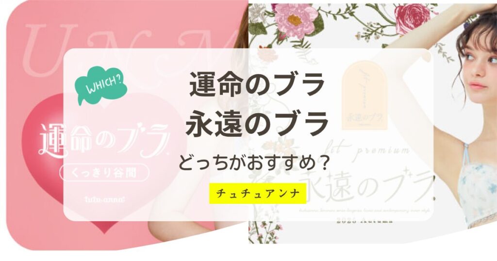 運命のブラと永遠のブラの違いおすすめはどっち